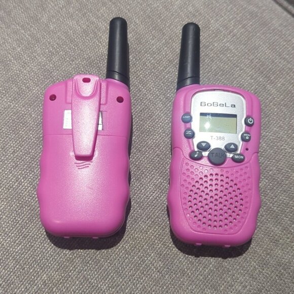 Set Of 2 BoBeLa Pink Walkie Talkies Toys For Kids - Like New - Picture 2 of 3